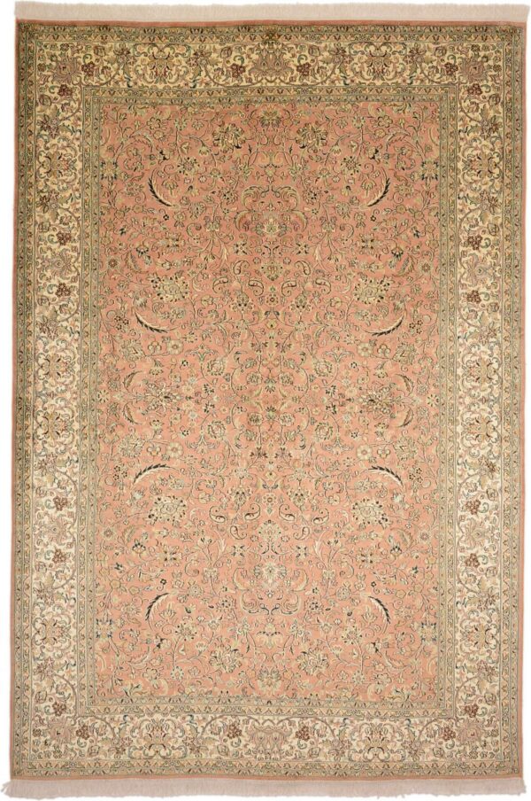 Kashmir Oriental Rug 190 × 281 cm, Silk, hand-knotted