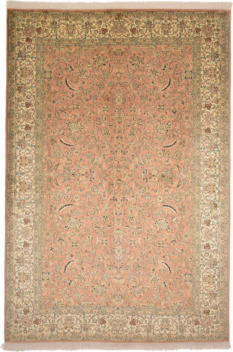 Kashmir Oriental Rug 190 × 281 cm, Silk, hand-knotted
