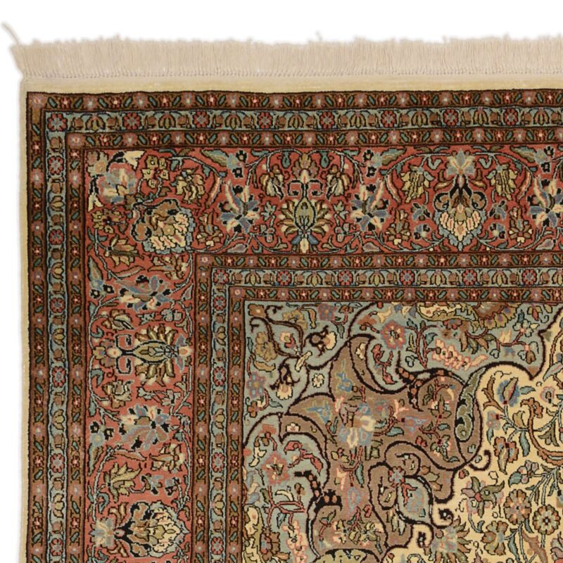 Kashmir Oriental Rug 190 × 283 cm, Silk, hand-knotted — view 6