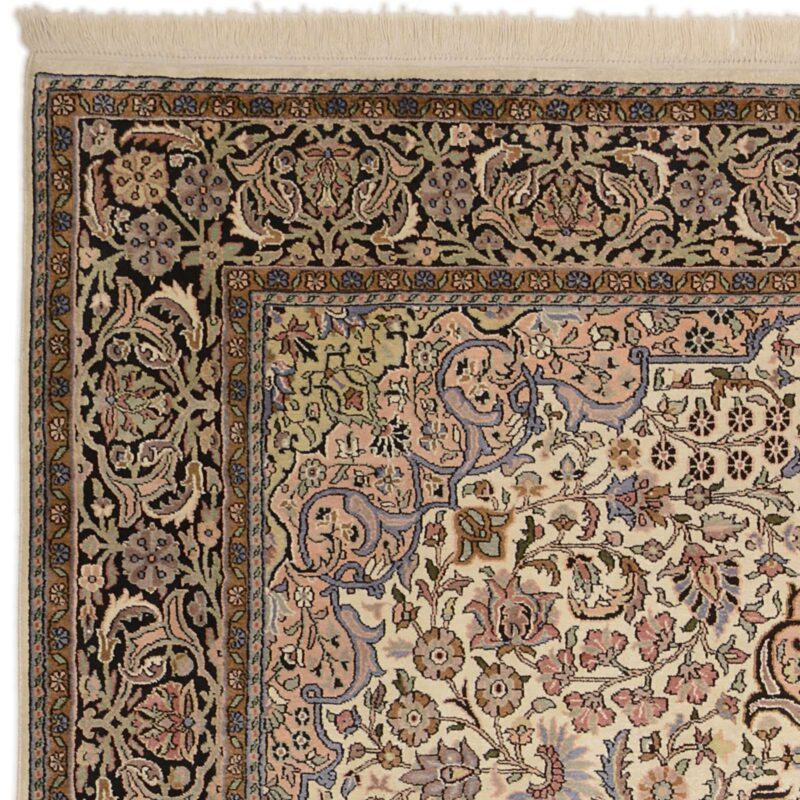 Kashmir Oriental Rug 192 × 284 cm, Silk, hand-knotted — view 6