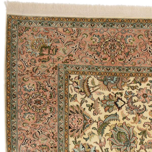 Kashmir Oriental Rug 193 × 281 cm, Silk, hand-knotted, Indian — view 5