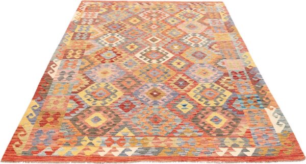 Kashmir Oriental Rug 195 × 293 cm, Silk, hand-knotted — view 2 Kashmir Oriental Rug 195 × 293 cm, Silk, hand-knotted — view 2