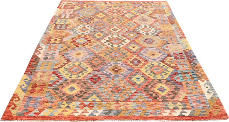 Kashmir Oriental Rug 195 × 293 cm, Silk, hand-knotted — view 2 Kashmir Oriental Rug 195 × 293 cm, Silk, hand-knotted — view 2