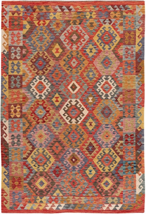 Kashmir Oriental Rug 195 × 293 cm, Silk, hand-knotted Kashmir Oriental Rug 195 × 293 cm, Silk, hand-knotted
