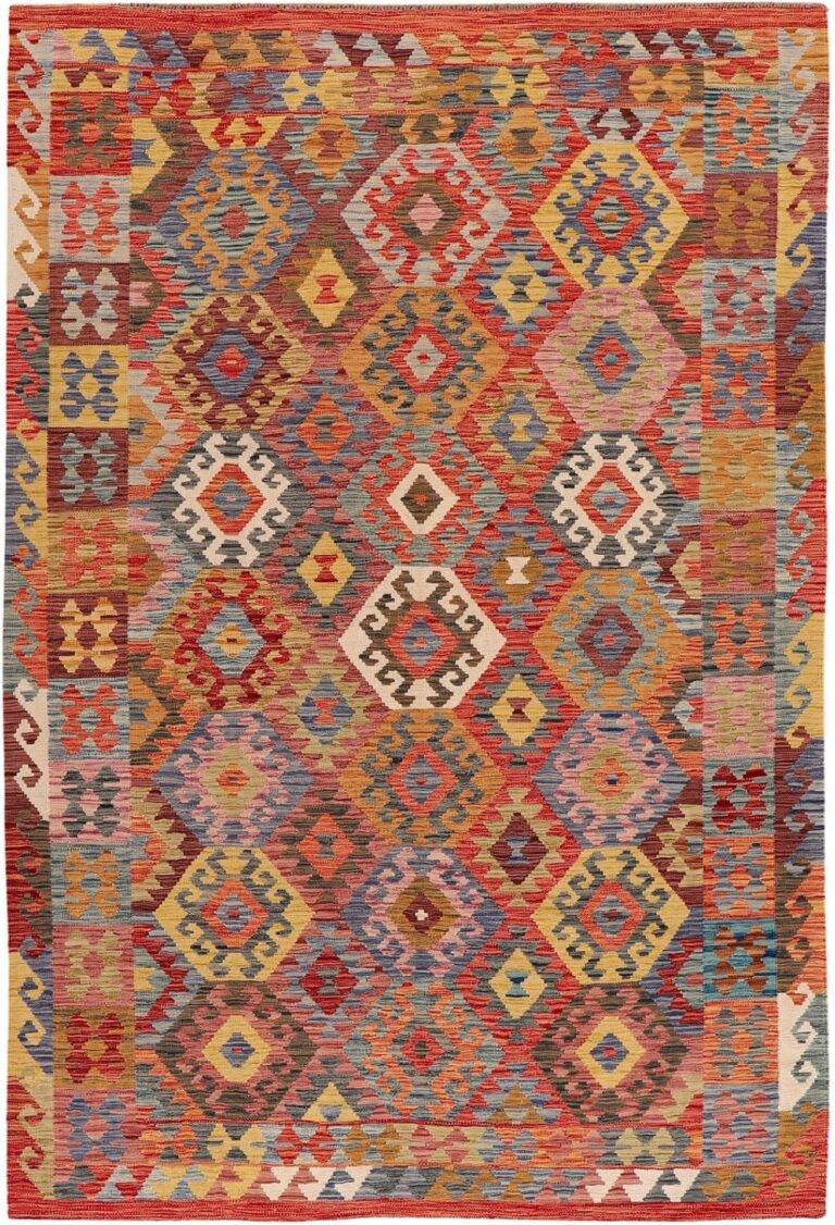 Kashmir Oriental Rug 195 × 293 cm, Silk, hand-knotted
