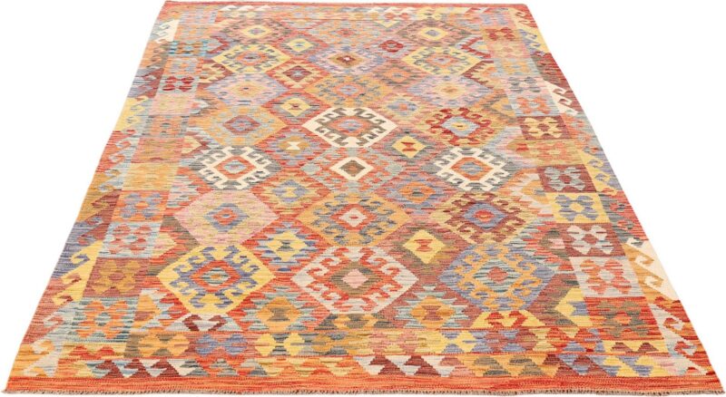 Kashmir Oriental Rug 195 × 293 cm, Silk, hand-knotted — view 4 Kashmir Oriental Rug 195 × 293 cm, Silk, hand-knotted — view 4