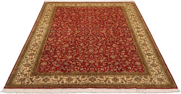Kashmir Oriental Rug 199 × 298 cm, Silk, hand-knotted — view 2