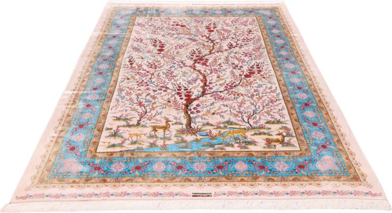 Kashmir Oriental Rug 200 × 300 cm, Silk, hand-knotted — view 2