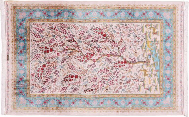 Kashmir Oriental Rug 200 × 300 cm, Silk, hand-knotted