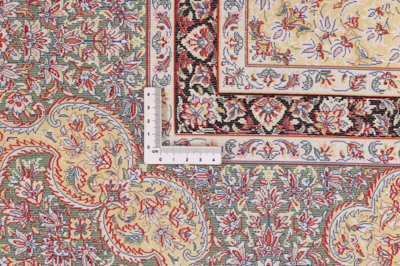 Kashmir Oriental Rug 200 × 300 cm, Silk, hand-knotted, refined — view 9 Kashmir Oriental Rug 200 × 300 cm, Silk, hand-knotted, refined — view 9