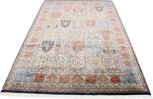 Kashmir Oriental Rug 201 × 295 cm, Silk, hand-knotted — view 2