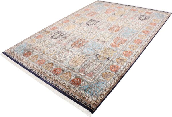 Kashmir Oriental Rug 201 × 295 cm, Silk, hand-knotted — view 3