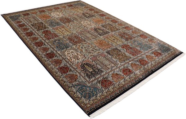 Kashmir Oriental Rug 201 × 295 cm, Silk, hand-knotted — view 4