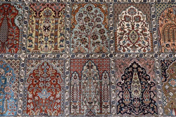 Kashmir Oriental Rug 201 × 295 cm, Silk, hand-knotted — view 9