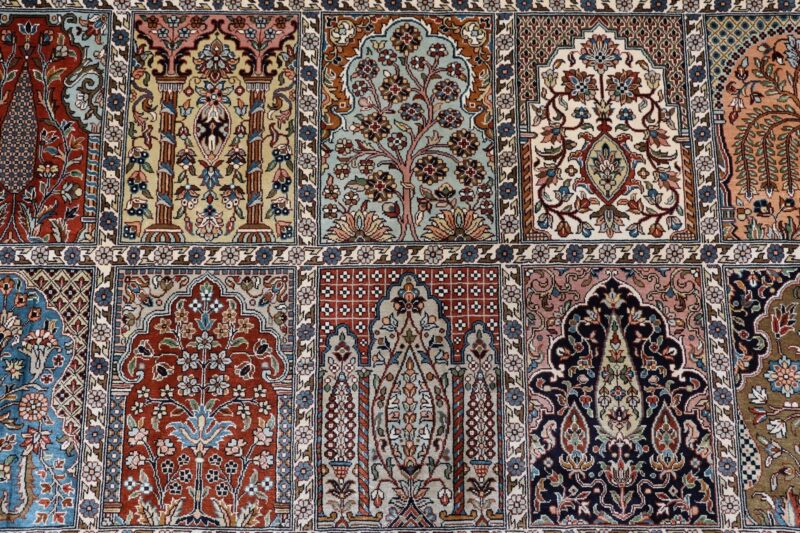 Kashmir Oriental Rug 201 × 295 cm, Silk, hand-knotted — view 9