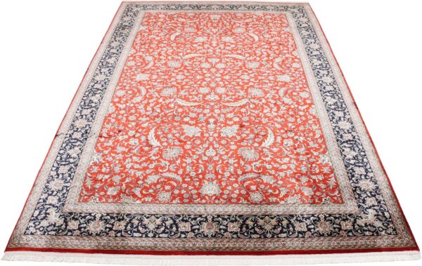 Kashmir Oriental Rug 201 × 299 cm, Silk, hand-knotted — view 2
