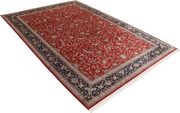 Kashmir Oriental Rug 201 × 299 cm, Silk, hand-knotted — view 4