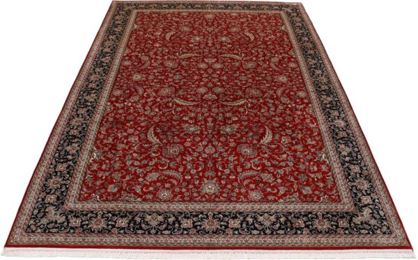 Kashmir Oriental Rug 201 × 299 cm, Silk, hand-knotted — view 7