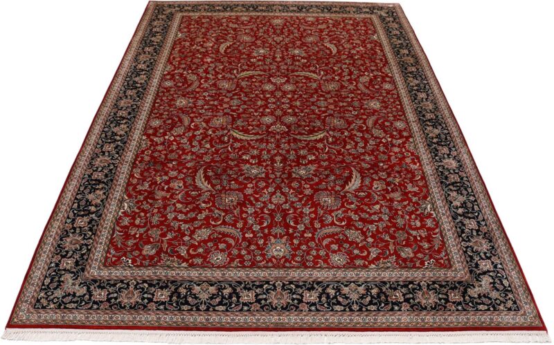 Kashmir Oriental Rug 201 × 299 cm, Silk, hand-knotted — view 7