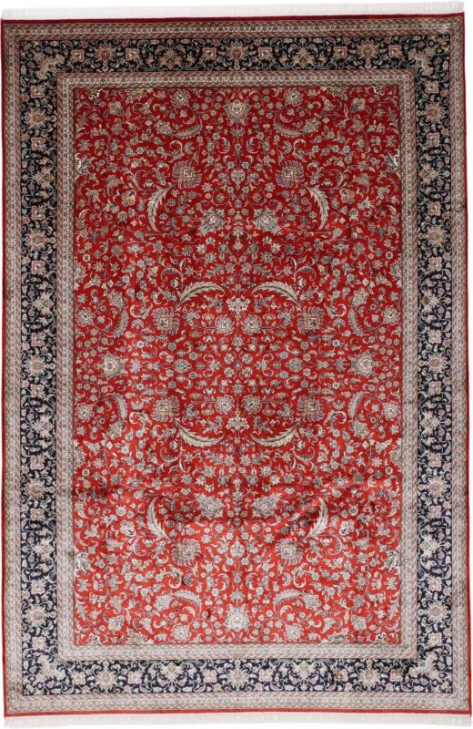 Kashmir Oriental Rug 201 × 299 cm, Silk, hand-knotted