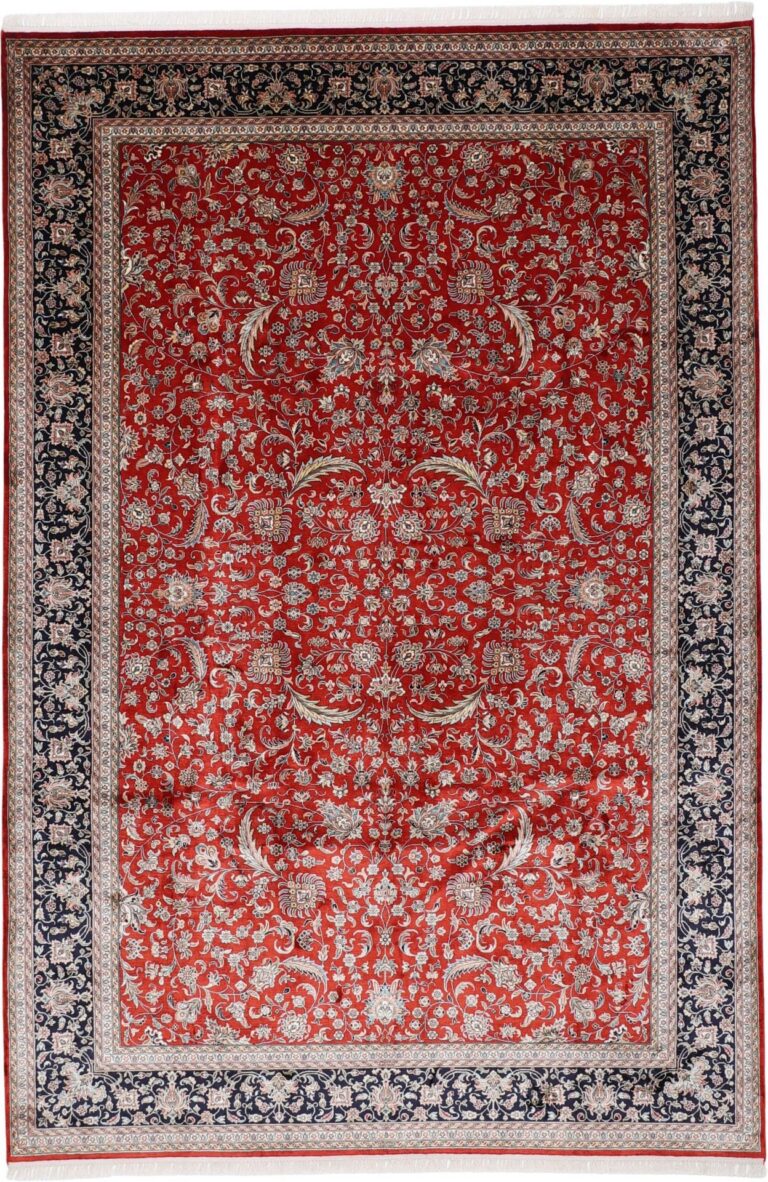 Kashmir Oriental Rug 201 × 299 cm, Silk, hand-knotted