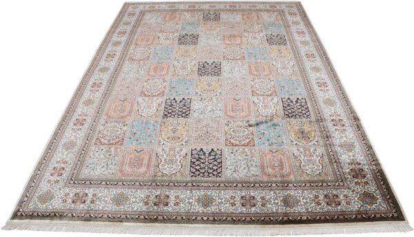 Kashmir Oriental Rug 204 × 296 cm, Silk, hand-knotted, Persian — view 2
