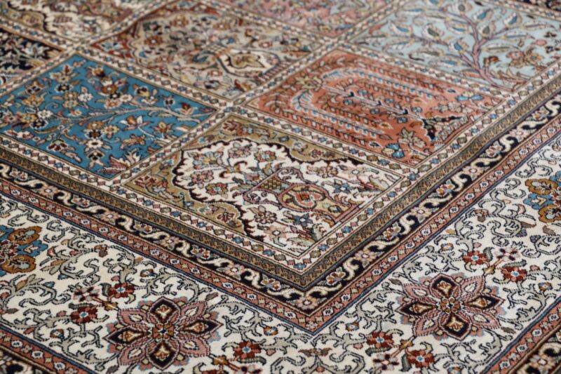 Kashmir Oriental Rug 204 × 296 cm, Silk, hand-knotted, Persian — view 5