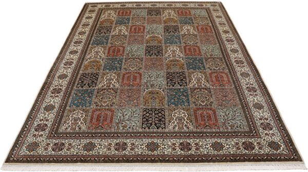Kashmir Oriental Rug 204 × 296 cm, Silk, hand-knotted, Persian — view 7