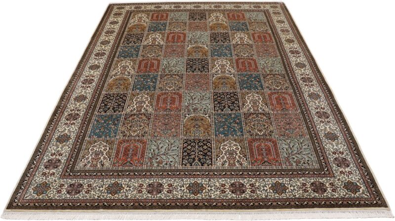 Kashmir Oriental Rug 204 × 296 cm, Silk, hand-knotted, Persian — view 7