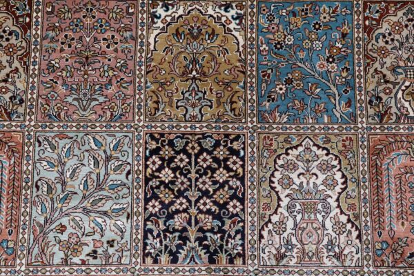 Kashmir Oriental Rug 204 × 296 cm, Silk, hand-knotted, Persian — view 9