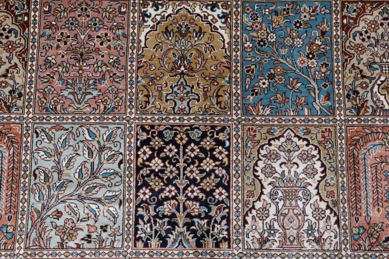 Kashmir Oriental Rug 204 × 296 cm, Silk, hand-knotted, Persian — view 9