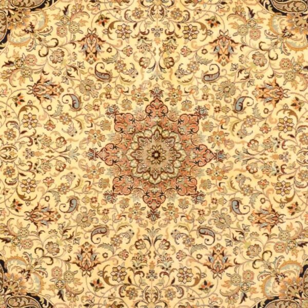 Kashmir Oriental Rug 210 × 211 cm, Silk, hand-knotted — view 4
