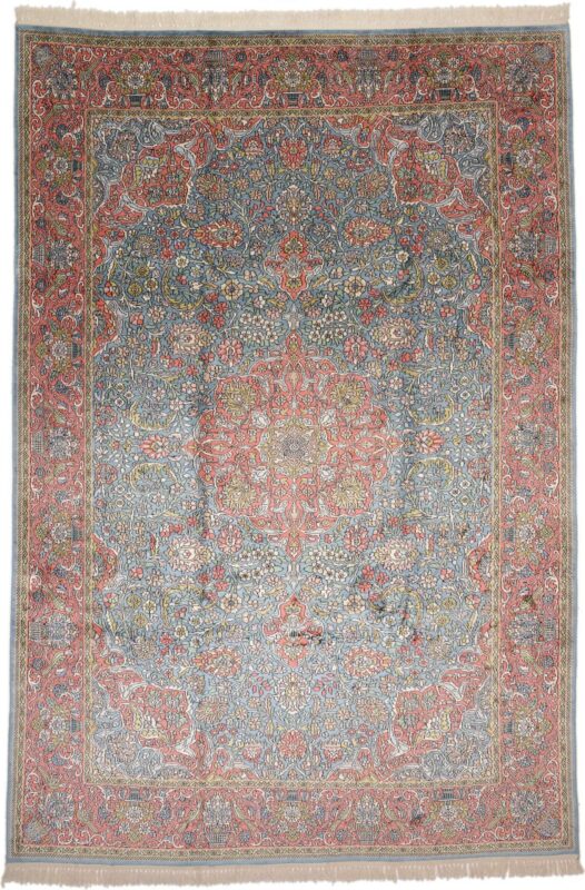 Kashmir Oriental Rug 214 × 316 cm, Silk, hand-knotted Kashmir Oriental Rug 214 × 316 cm, Silk, hand-knotted