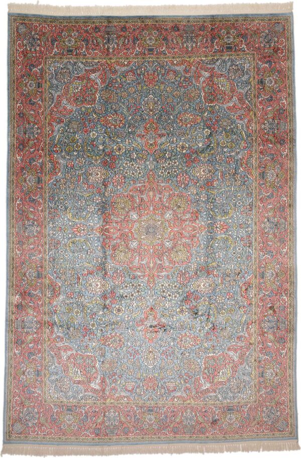 Kashmir Oriental Rug 214 × 316 cm, Silk, hand-knotted Kashmir Oriental Rug 214 × 316 cm, Silk, hand-knotted