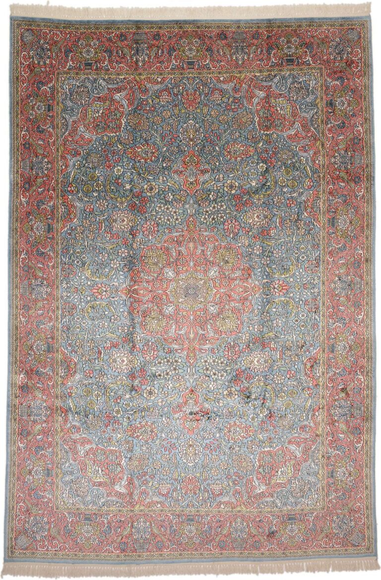 Kashmir Oriental Rug 214 × 316 cm, Silk, hand-knotted