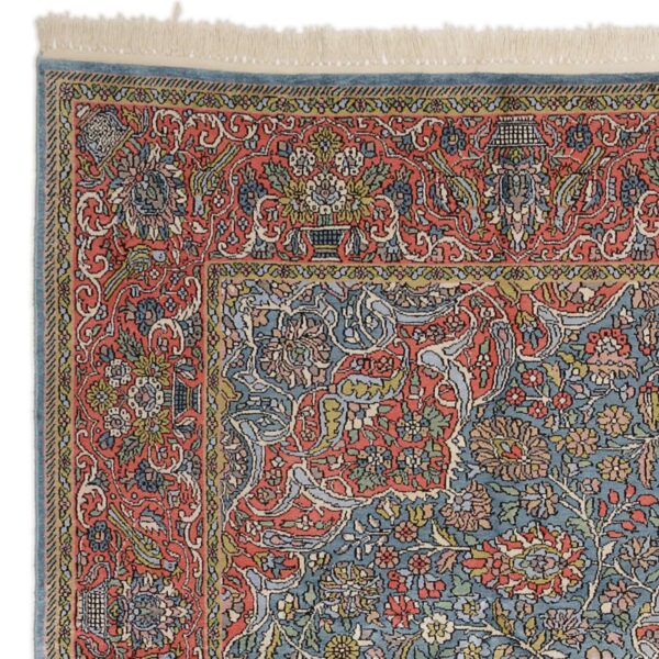 Kashmir Oriental Rug 214 × 316 cm, Silk, hand-knotted — view 5 Kashmir Oriental Rug 214 × 316 cm, Silk, hand-knotted — view 5