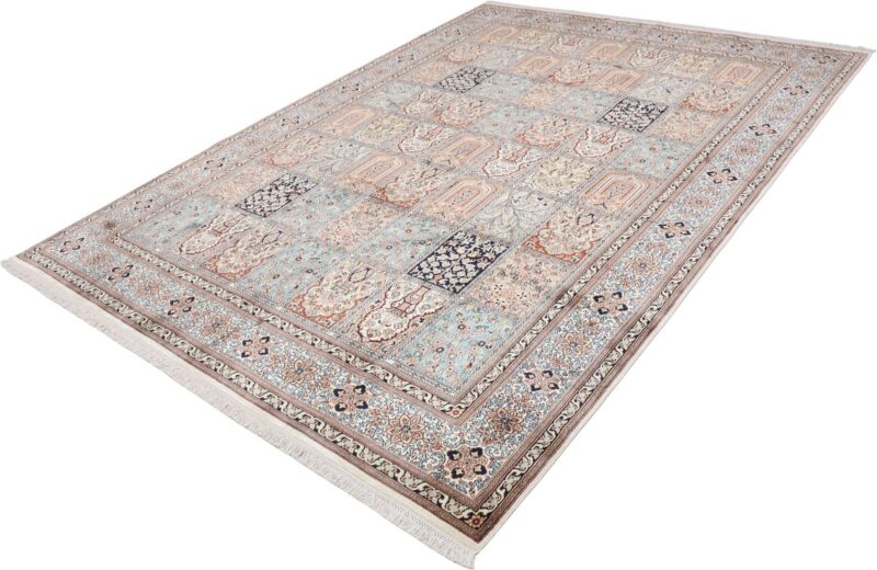 Kashmir Oriental Rug 215 × 296 cm, Silk, hand-knotted — view 3