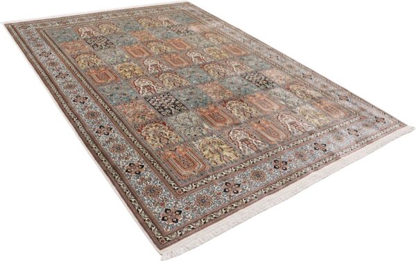 Kashmir Oriental Rug 215 × 296 cm, Silk, hand-knotted — view 4