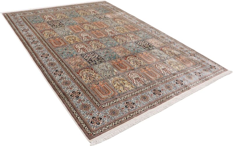 Kashmir Oriental Rug 215 × 296 cm, Silk, hand-knotted — view 4