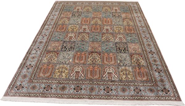 Kashmir Oriental Rug 215 × 296 cm, Silk, hand-knotted — view 7