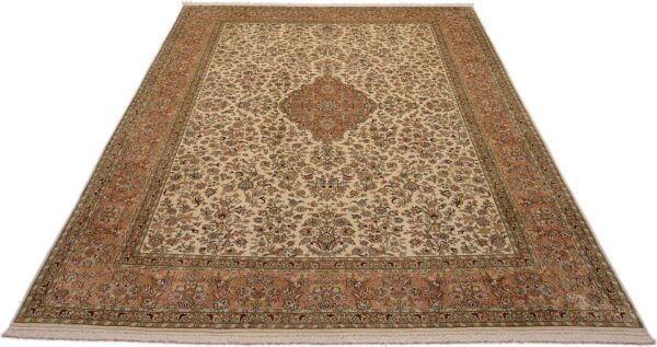 Kashmir Oriental Rug 215 × 309 cm, Silk, hand-knotted — view 2