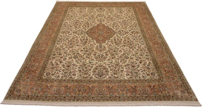 Kashmir Oriental Rug 215 × 309 cm, Silk, hand-knotted — view 2