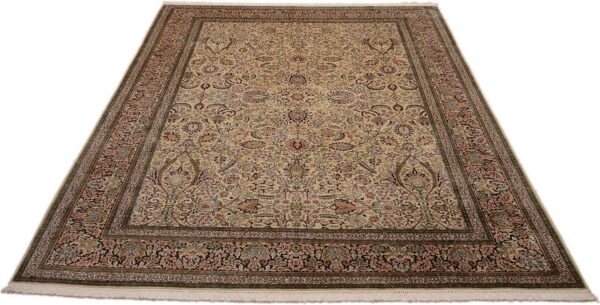 Kashmir Oriental Rug 216 × 299 cm, Silk, hand-knotted — view 2