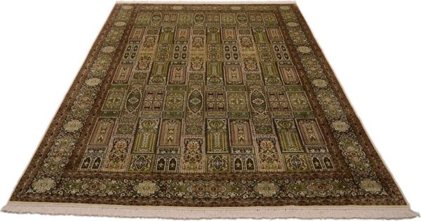 Kashmir Oriental Rug 216 × 308 cm, Silk, hand-knotted, refined — view 2