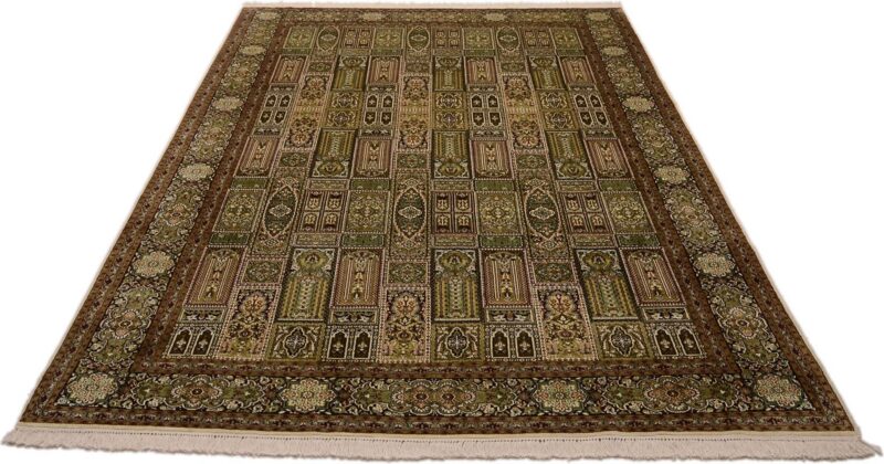 Kashmir Oriental Rug 216 × 308 cm, Silk, hand-knotted, refined — view 2