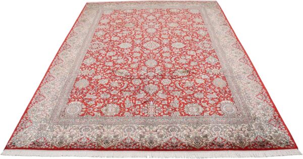 Kashmir Oriental Rug 216 × 310 cm, Silk, hand-knotted, refined — view 2