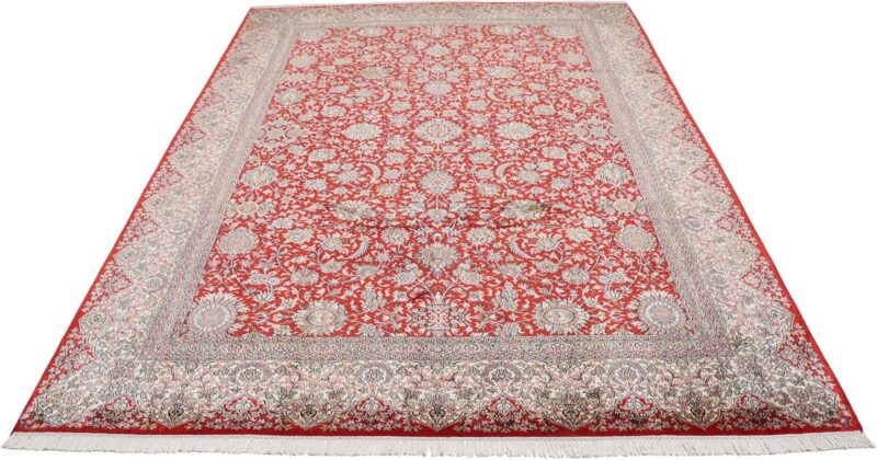 Kashmir Oriental Rug 216 × 310 cm, Silk, hand-knotted, refined — view 2