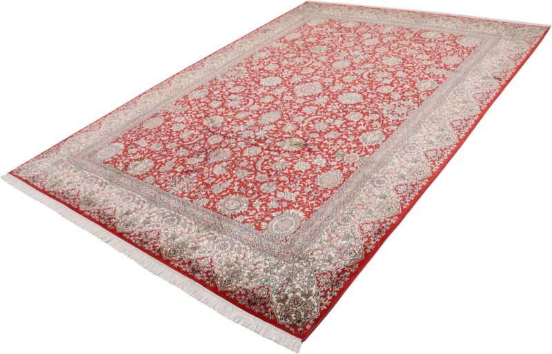 Kashmir Oriental Rug 216 × 310 cm, Silk, hand-knotted, refined — view 3
