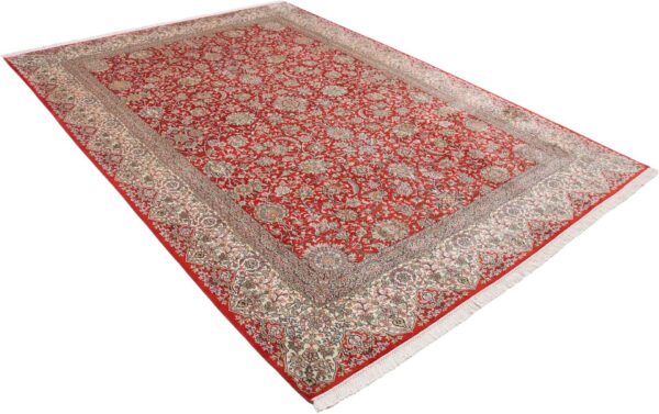 Kashmir Oriental Rug 216 × 310 cm, Silk, hand-knotted, refined — view 4