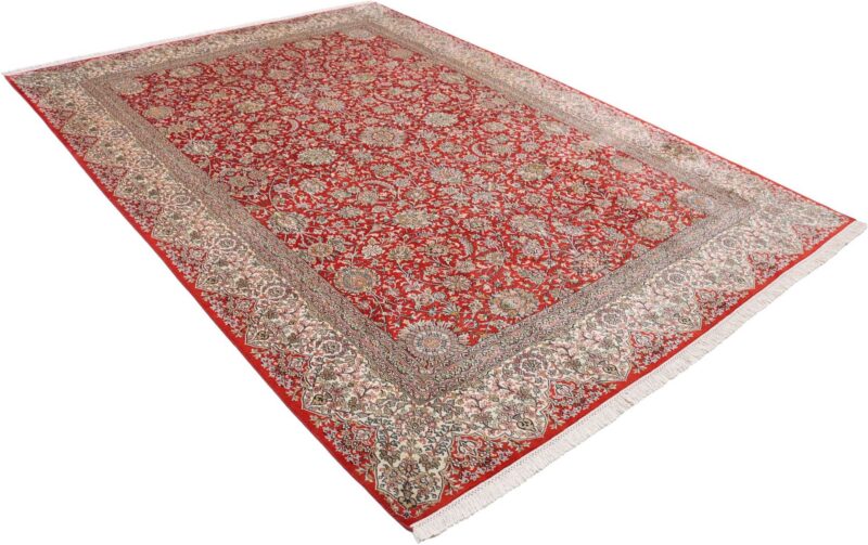 Kashmir Oriental Rug 216 × 310 cm, Silk, hand-knotted, refined — view 4